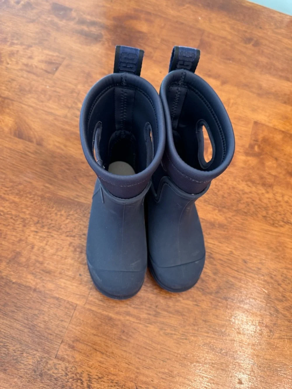 UGG Kids Droplet Mid Waterproof Rain Boots Navy Size 9